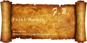 Feitl Margit névjegykártya